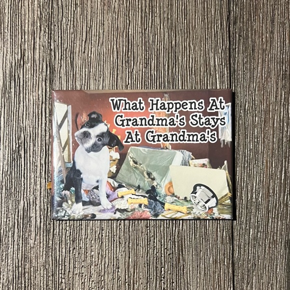 🌼2/$12 Wag Whimsy Boston Terrier Magnet - Picture 2 of 5